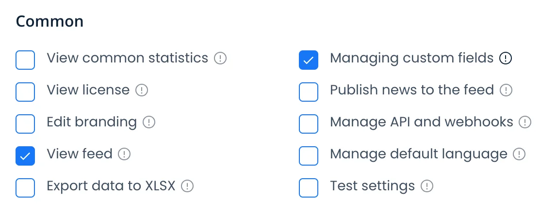 Custom Field Permissions